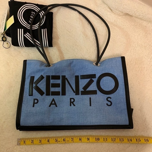 Kenzo Blue and Black Shoulder Bag - Picture 9 of 16